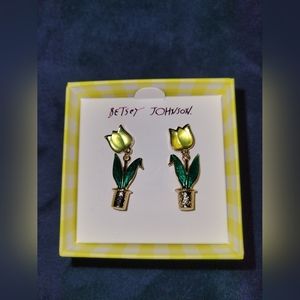 Betsey Johnson Tulip Earrings